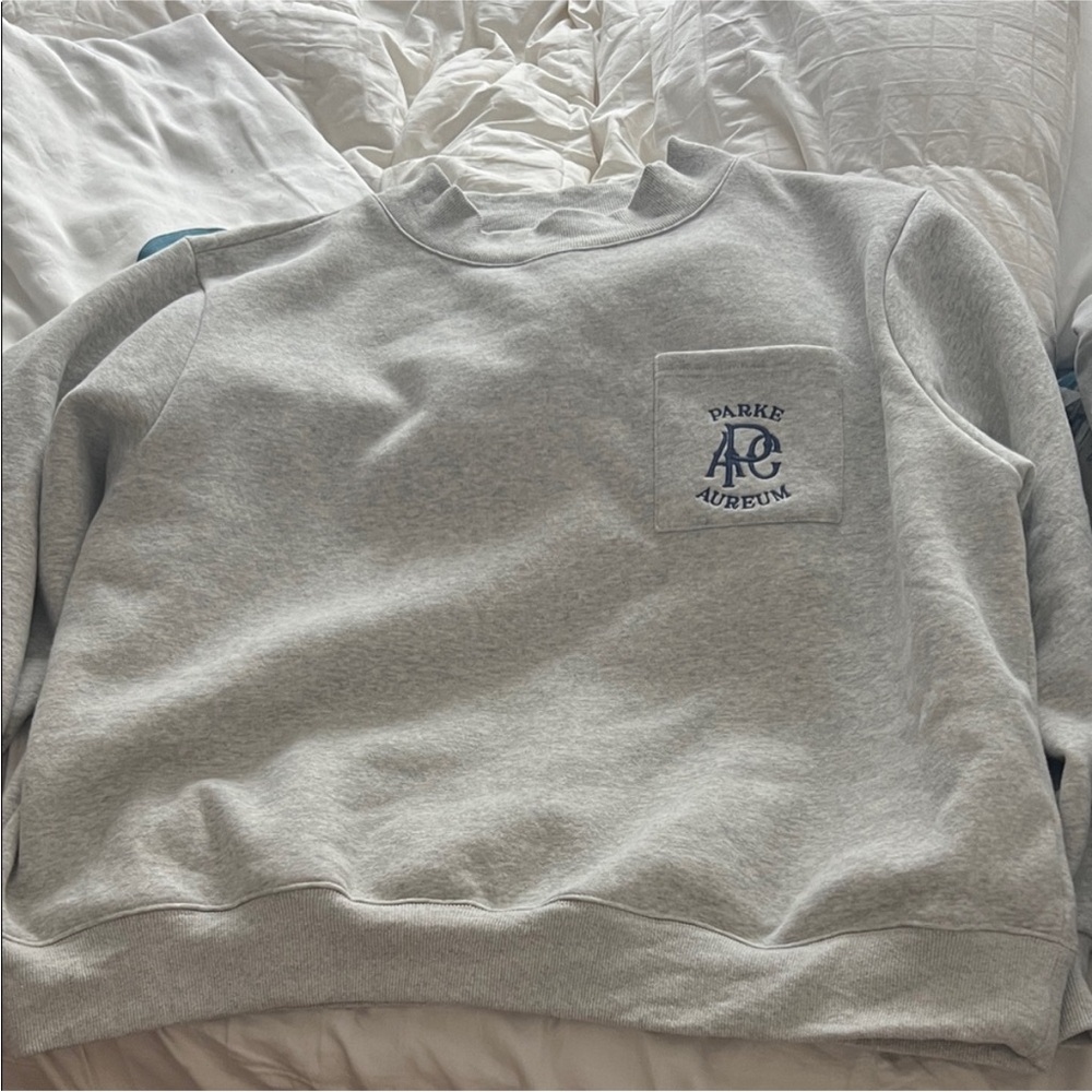 Parke Light Gray Crewneck Sweater